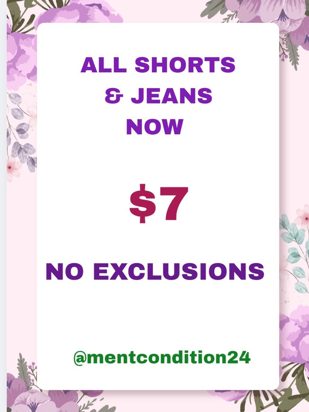 STYLE & CO plus more. All Shorts and jeans are now $7 until they are gone
